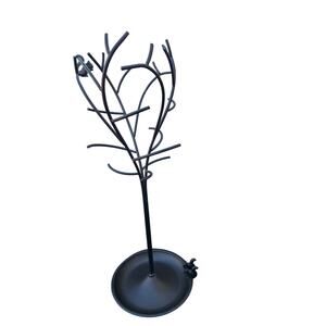 Umbro Black Metal Tree Squirrel Jewelry Holder Trinket Tray